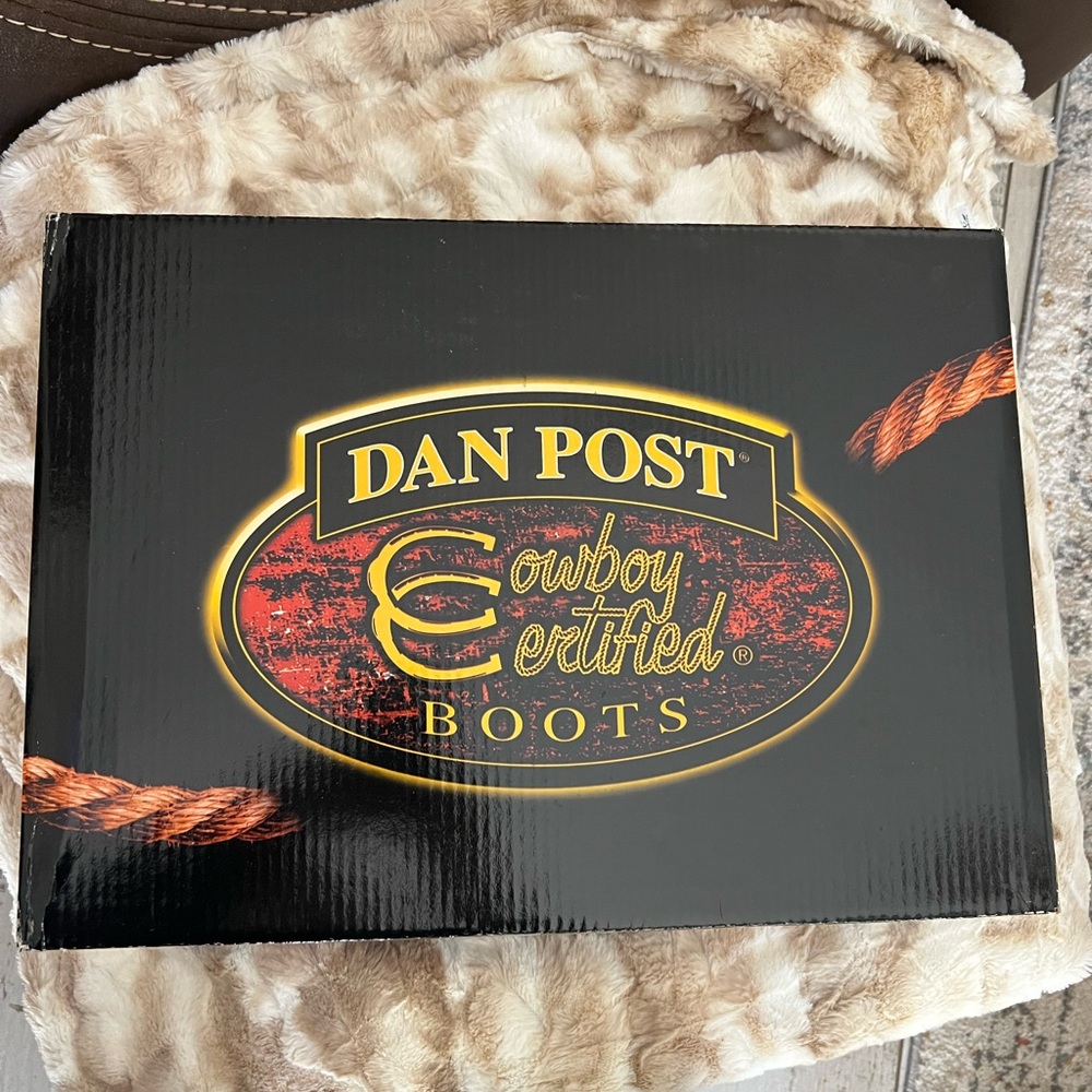 ***SOLD~~~~~>NWT Dan Post Dillinger Full Quill Ostrich Square Toe Cowboy Boots - Picture 14 of 15